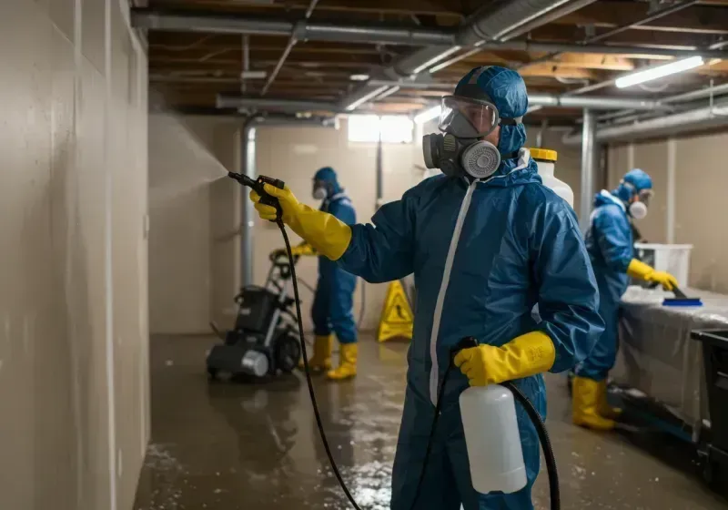 Basement Sanitization and Antimicrobial Treatment process in Dilworth, MN