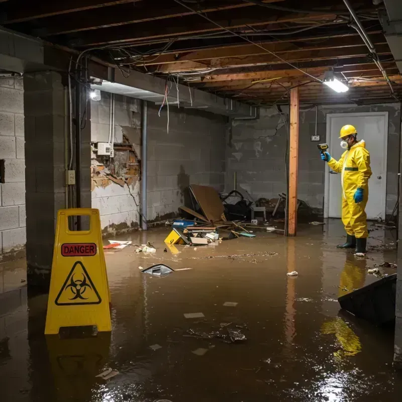 Flooded Basement Electrical Hazard in Dilworth, MN Property